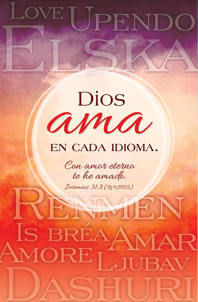 Picture of Dios Ama En Cada Idioma Regular Size Bulletin