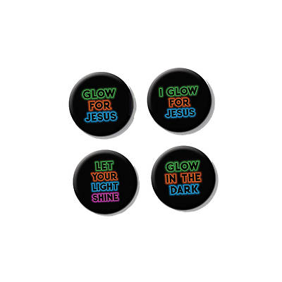 Picture of Vacation Bible School (VBS) 2017 Glow For Jesus Buttons (Pack of 25)