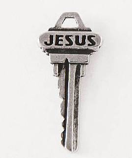 Picture of Pewter Lapel Pin - Jesus Key