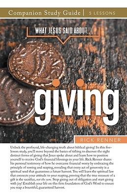 Picture of What Jesus Said About... Giving Study Guide