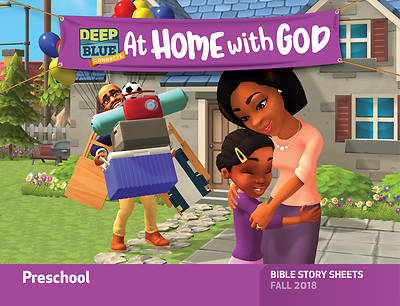 Picture of Deep Blue Connects At Home With God Preschool Bible Story Sheets Fall 2018