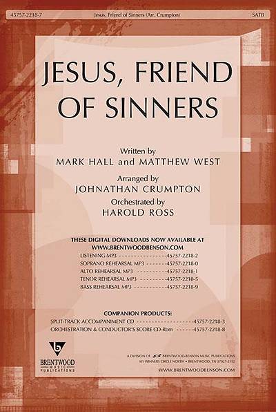 Picture of Jesus, Friend of Sinners Orchestration/Conductor's Score CD-ROM