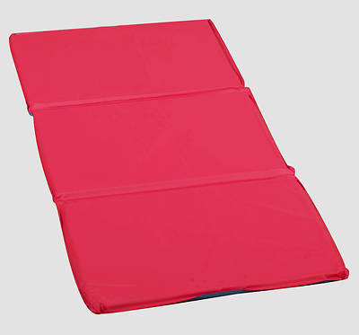 Picture of 1" Infection Control® Folding Rest Mat - Red/Blue, 3 Sections