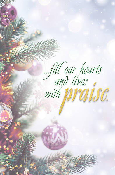 Picture of Praise Advent Christmas Tree Bulletin (Pkg of 50)