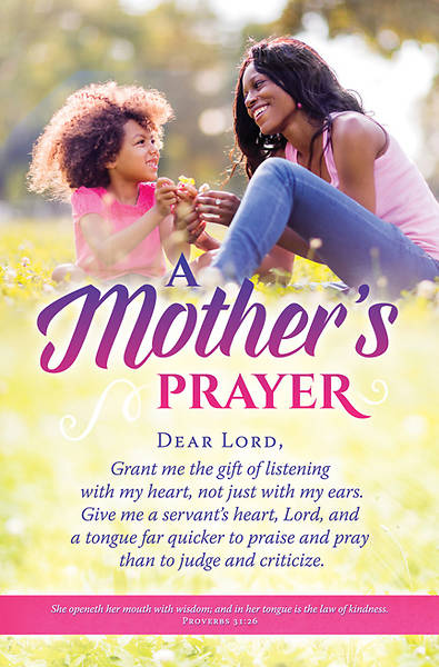 Picture of A Mother's Prayer Mother's Day Bulletin