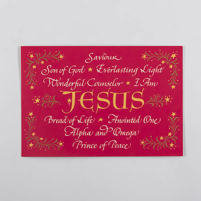 Picture of Names Of Jesus Christmas Cards Box of 18