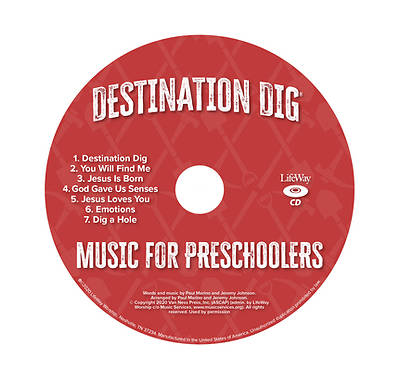 Picture of Vacation Bible School VBS 2021 Destination Dig Unearthing the Truth About Jesus Music for Preschoolers CD Pkg 5