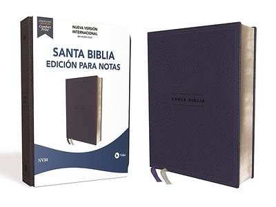 Picture of NVI Santa Biblia Edición Para Notas, Leathersoft, Azul Marino, Palabras de Jesús En Rojo