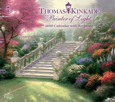 Picture of Thomas Kinkade Painter of Light with Scripture 2018 Deluxe Wall Calendar