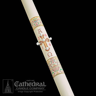 Picture of Cathedral Investiture Paschal Candle 1-1/2" x 34"