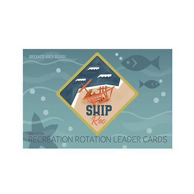 Picture of Vacation Bible School VBS 2024 Breaker Rock Beach Recreation Rotation Leader Cards