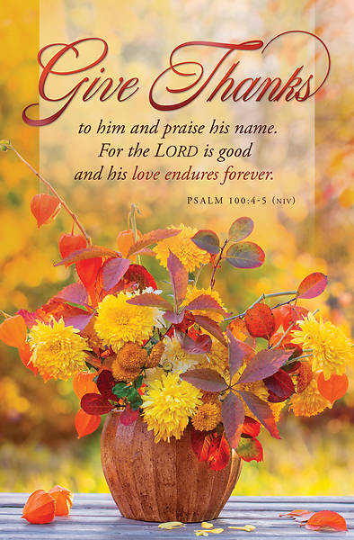 Picture of Give Thanks Thanksgiving Bulletin Regular