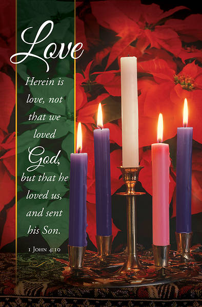 Picture of Love Herein is Love Advent Regular Size Bulletin