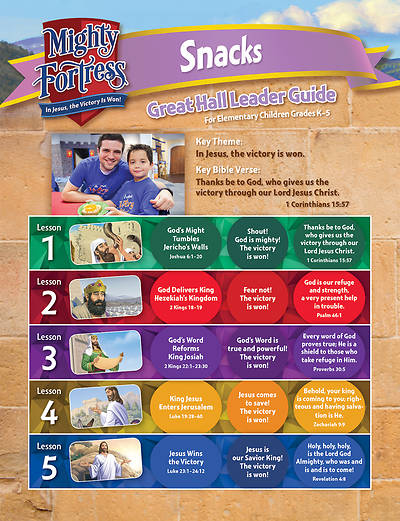 Picture of Vacation Bible School (VBS) 2017 Mighty Fortress Great Hall Snack Guide