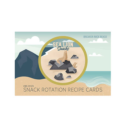 Picture of Vacation Bible School VBS 2024 Breaker Rock Beach Snack Rotation Recipe Cards