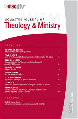 Picture of McMaster Journal of Theology and Ministry, Volume 12