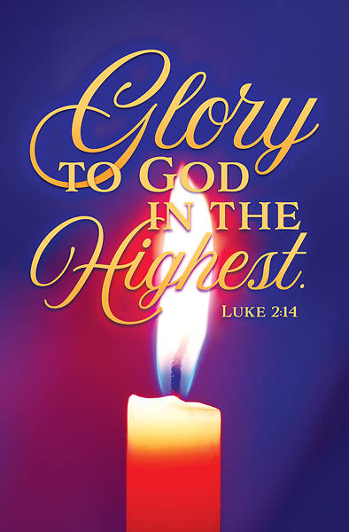 Picture of Glory to God Candelight Christmas Regular Size Bulletin