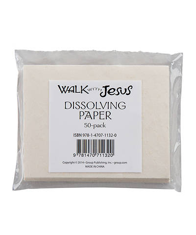 Picture of Walk with Jesus Water Dissolving Paper (25 Pack)