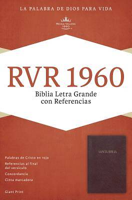 Picture of Rvr 1960 Biblia Letra Grande Con Referencias, Borgona Imitacion Piel Con Indice
