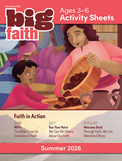 Picture of Cokesbury Kids Big Faith Summer 2026 Activity Sheets Ages 3-6