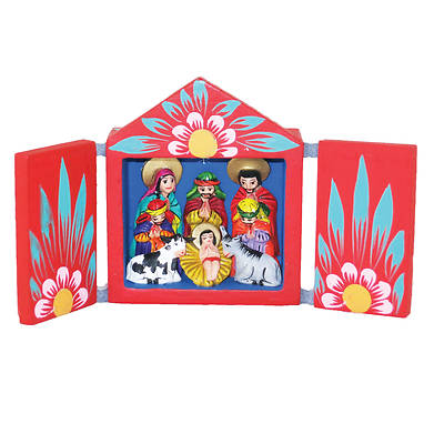Picture of Retablo Box Nativity Medium