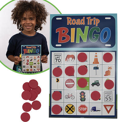 Picture of Vacation Bible School (VBS) 2025 Road Trip Travel Bingo Card Craft Kit (Pkg of 12)