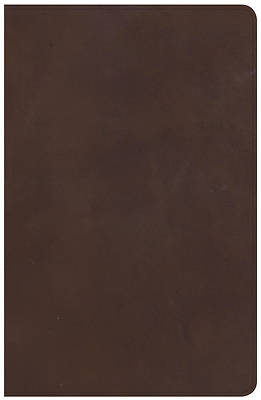 Picture of NKJV Large Print Personal Size Reference Bible, Brown Genuine Leather