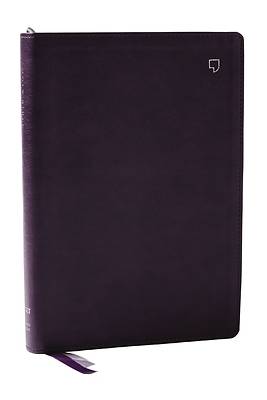 Net Bible, Large Print Thinline with Cross References, Purple Leathersoft, Comfort Print