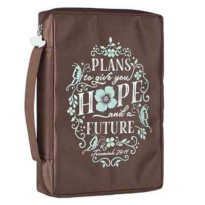 Picture of Bible Cover Hope and Future Brown Large