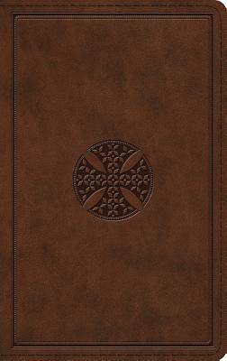 Picture of ESV Thinline Bible (Trutone, Brown, Mosaic Cross Design)