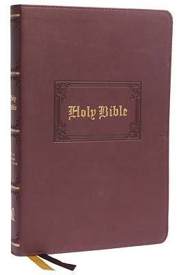 Picture of Kjv, Thinline Large Print Bible, Vintage Series, Leathersoft, Brown, Red Letter, Comfort Print