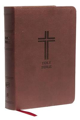 Picture of KJV, Reference Bible, Compact, Large Print, Imitation Leather, Burgundy, Red Letter Edition