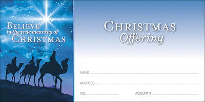 Picture of Believe Christmas Offering Envelope