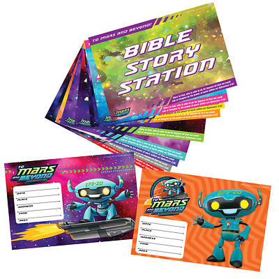 Picture of Vacation Bible School (VBS) To Mars and Beyond Activity Center Signs & Publicity Pak
