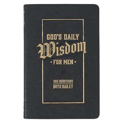 Picture of God's Daily Wisdom for Men 365 Devotions Faux Leather
