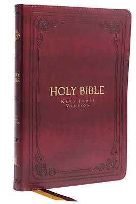 Picture of Kjv, Thinline Large Print Bible, Vintage Series, Leathersoft, Burgundy, Red Letter, Comfort Print
