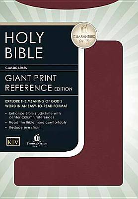 Picture of Giant Print Classic Reference Bible-KJV-Center Column