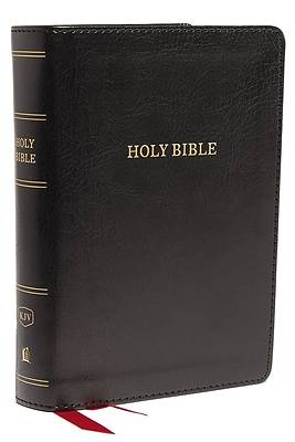 Picture of KJV, Deluxe Reference Bible, Compact, Large Print, Imitation Leather, Black, Red Letter Edition