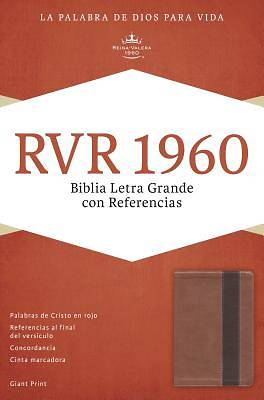 Picture of Rvr 1960 Biblia Letra Grande Con Referencias, Cobre/Marron Profundo Simil Piel