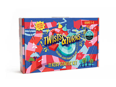 Picture of Vacation Bible School VBS 2023 Twists & Turns Kids Grades 1-6 Kit with Digital Ad-On