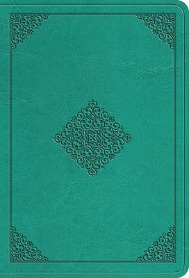 Picture of ESV Value Large Print Compact Bible (Trutone, Teal, Ornament Design)