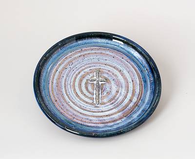 Picture of Old Rugged Cross Earthenware Bread Plate