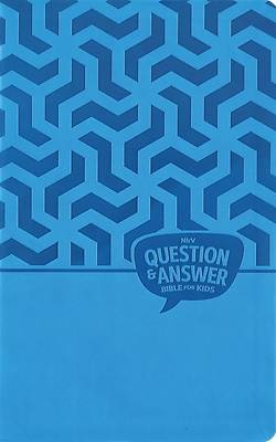 Nirv, Question and Answer Bible for Kids, Leathersoft, Blue, Comfort Print