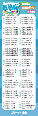 Picture of Bible Skills Drills and Thrills Blue Cycle Bible Reading Plan Bookmark (Pkg 25)