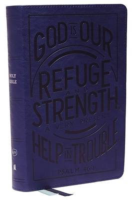 Picture of Kjv, Personal Size Reference Bible, Verse Art Cover Collection, Leathersoft, Blue, Red Letter, Thumb Indexed, Comfort Print