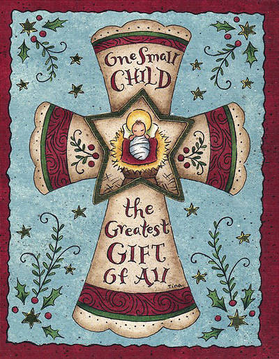 Picture of One Small Child Cross Christmas Boxed Card (Pk 18)