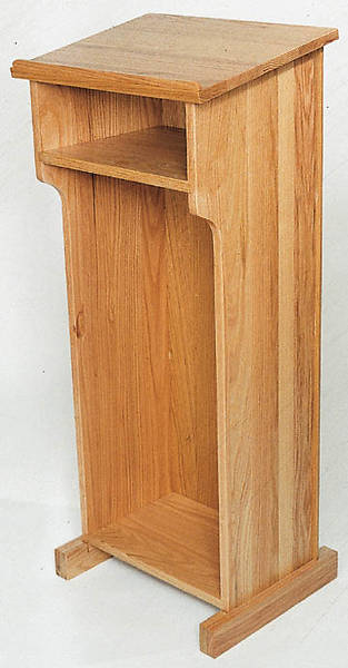 Picture of Oak With Shelf Lectern