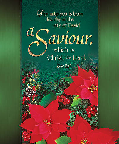 Picture of Advent Christmas Bulletin Saviour Luke 2:11 Legal Size (Package of 100)