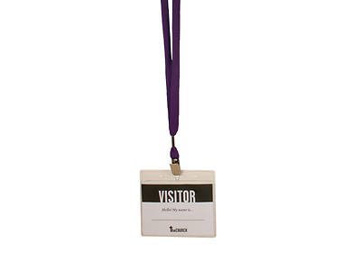 Picture of Purple Name Badge/Lanyard Combo