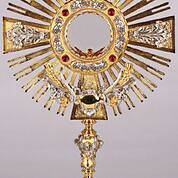 Picture of Koleys K667AL Silver & 24K Two-Tone Gold Plated Monstrance